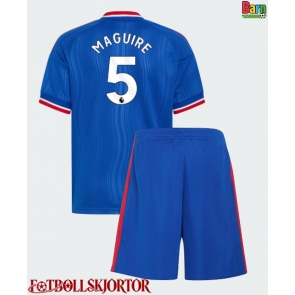 Manchester United Harry Maguire #5 Borta Kläder Barn 2026-27 Kortärmad (+ Korta byxor)